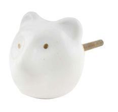 White Panda Head Pattern Cabinet Knobs